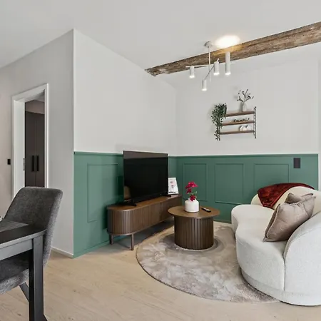 Appartement Magnolia - Neubau Im Fachwerkhaus Mit Eigenem Stadtgarten